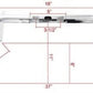 Demon's Cycle 13" Krator Chrome Harley Batwing Ape Hanger Handlebars 121483