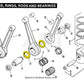 NOS Genuine Harley 1954-1999 Sportster Rear Connecting Rod Bearing Race 24341-52
