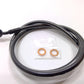 NEW Magnum Black Pearl  ABS 42" Front Upper Brake Line 2011-2014 Softail AS47942
