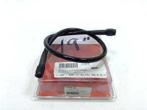 Goodridge Black 19" Motorcycle Stainless Steel Brake Line 03-6218 11319
