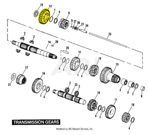 Andrews 5-Speed Mainshaft Component 4th Gear 1980-1995 Harley Big Twin DS-199455