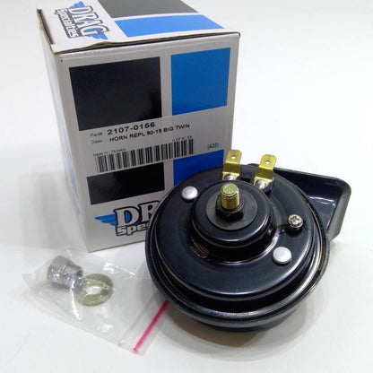 Drag Specialties Black Replacement Horn 1990 Up Harley 2107-0156