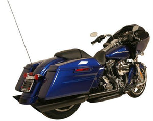 New Rush Gangster Black 4? Slash Down Mufflers 2017 Up  Harley Touring 32S11-300