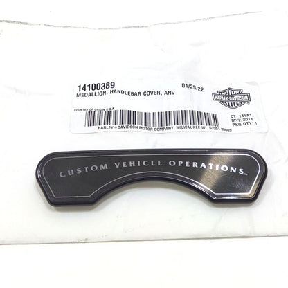 NEW Genuine Harley 2008up Road King CVO Handlebar Medallion insert 14100389