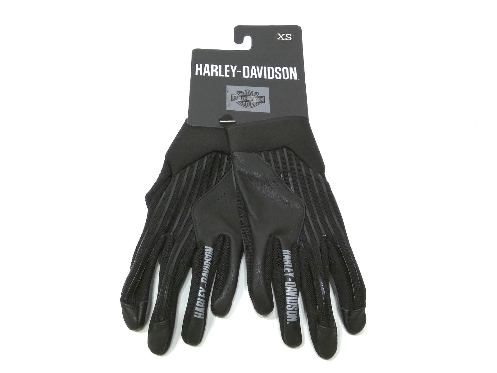 Harley Women's Sidari Mixed Media Full-Finger Gloves Black Size XS 981