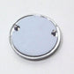 NEW Genuine Harley Backrest Medallion Chrome Round 1.2" 99324-07