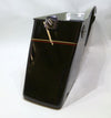 NOS Harley Saddlebag Bottom Left hand, Vivid Black with Pin Stripe PN 90867-90VK