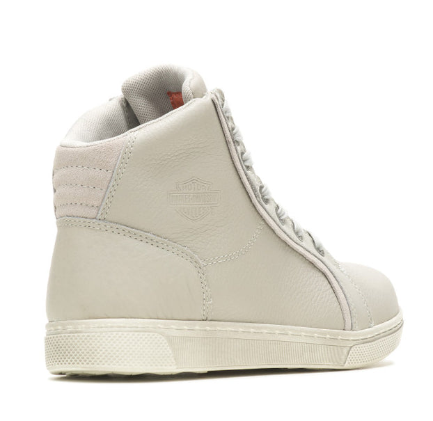 Harley-Davidson Womens Mackey 4-In Grey Motorcycle Sneaker