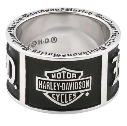 NEW Genuine Harley Mens Ring Size 9.5 Bar & Shield Old English Script HDR0482-10