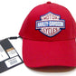 NEW Genuine Harley Red Liberty Bell Bar and Shield Baseball Cap hat 97689-22VW
