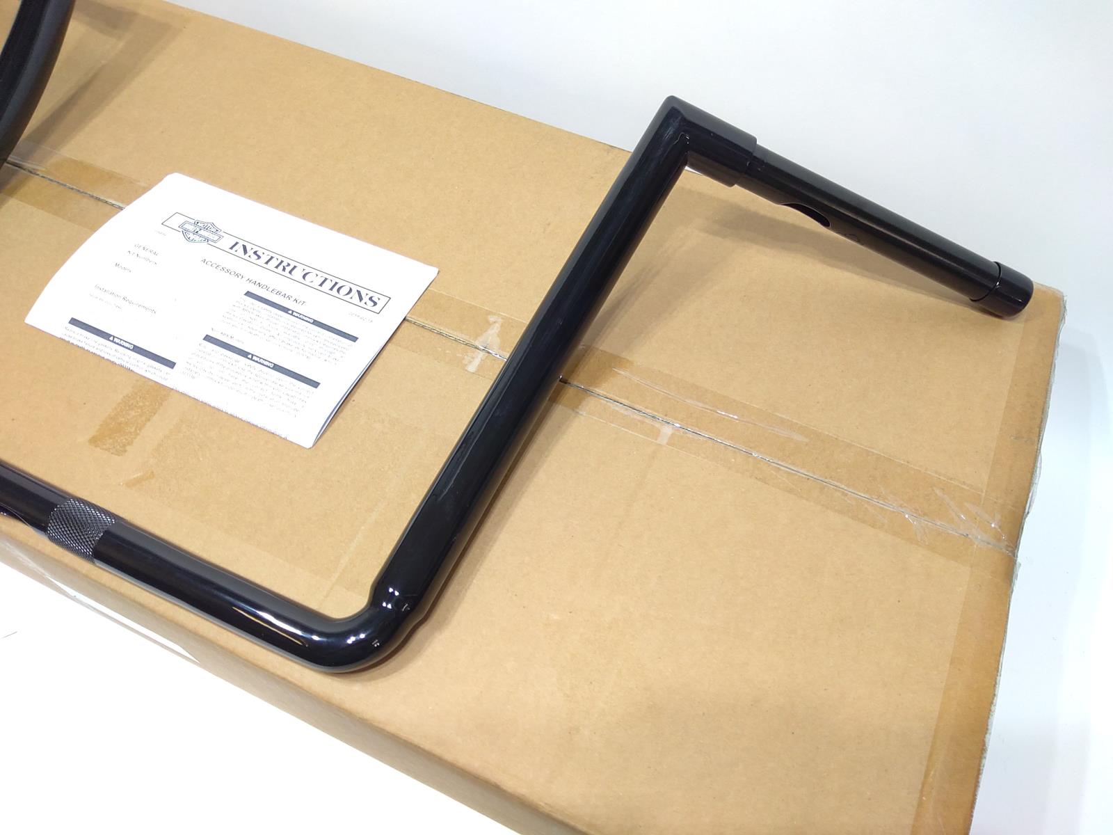 NEW Harley Black Batwing Chizeled Handlebar 12
