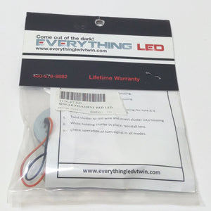 Everything LED Single Filament Red Rear Bullet or Flat Turn Signal Insert 1156-R