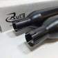 Rush 3.5" Slip-On Mufflers Black 1995-2016 Harley Touring 15315-200