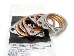 James Gasket Steelcore Exhaust Gasket Fire Ring 8pk Shovelhead JGI-65834-68-SC