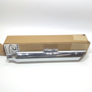 Rush Racing Chrome 3" single Muffler Baloney Cut 1995-2010 Harley FX 14204-175