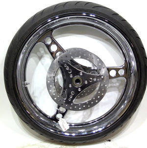 NEW Battistinis C-Thru Chrome 23" Front Rim Wheel 2009 up Harley Touring 60-500