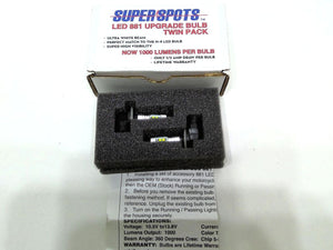 Superspots 1000 LUMENS SUPERSPOTS LED 881 PAIR SET BULBS Fog Passing Lamp 44138