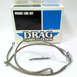 Drag 23" upper Brake Line Front +2" Stainless Steel FXDF 2012-2017 1741-3823