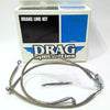 Drag Specialties Brake Line Front +2" Stainless Steel FXDF '12-'17 1741-3823