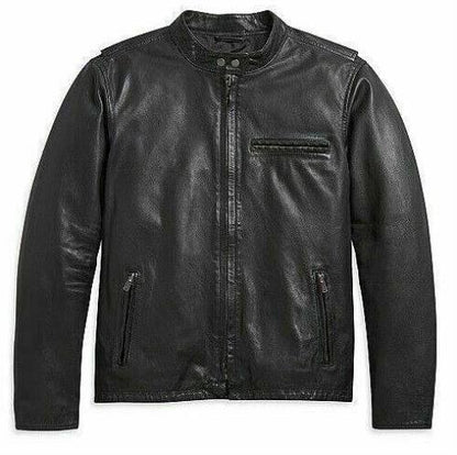 NEW Mens Harley Davidson Cafe Racer Leather Jacket 2XL 97001-21VM/O022L