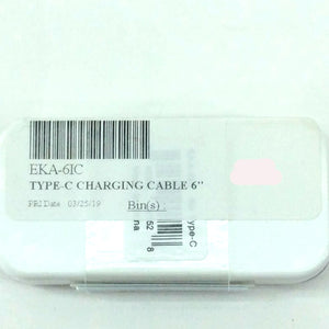 EKA Shorty 6" USB-A to USB-C Cable Charging Cable Connector EKA-6IC