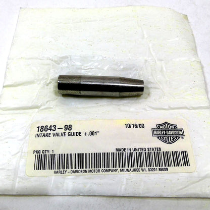 NEW Genuine Harley 2003-06 CVO GUIDE INTAKE-VALVE 0.001 O.S. 18643-98