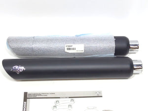 Vance & Hines 3" Round Twin Slash Mufflers Black 2010-2017 Dyna FXDWG FXDF 46845