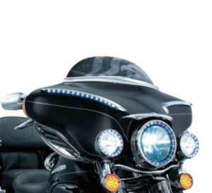 uryakyn Phase 7 4.5" LED Black Passing Aux Lamps pair Harley Touring 2247