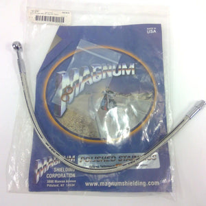 NEW Magnum 19" Polished Front Brake Line 1741-4161 AS57619