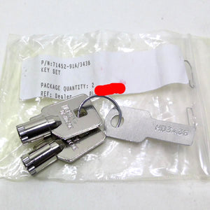 NOS Genuine HARLEY DAVIDSON BARREL KEY SET OEM CODE 3438 71452-91A