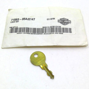NOS Genuine Harley-Davidson Key 1984-1993 71583-85A Key Code 0147