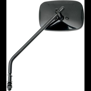 Drag Specialties Die Cast Mirror Long Stem Gloss Black 0640-0657