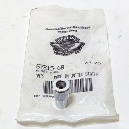 NOS Genuine Harley 1968 -1984 FL Chrome Odometer Reset Knob 67215-68