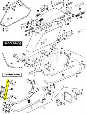 Genuine Harley-Davidson 1978-1984 Saddlebag Guard Bracket 90808-82