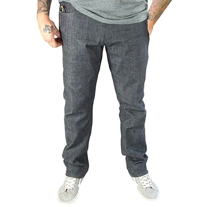 NEW Off The Grid Mens 40x34 Grey Raw Hideout Denim Taper Fit Pants