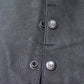 Black Brand Mens Black Leather Belted Chaps Medium