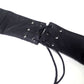 Black Brand Mens Black Leather Belted Chaps Medium