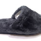 NEW Harley-Davidson Womens Grey Fuzzy Barela Slippers Size 7 D87253-700M