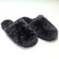 NEW Harley-Davidson Womens Grey Fuzzy Barela Slippers Size 5 D87253-500M