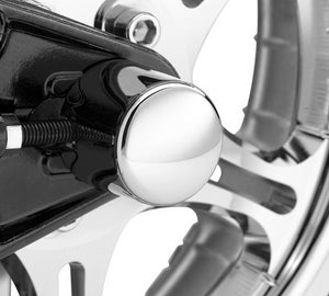NEW Genuine Harley Dyna & Softail Chrome Rear Axle Nut Covers 41705-09