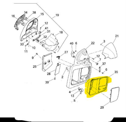 New Genuine Harley Lower Left Fairing Facia 2014-2025 Touring Trike 57100170