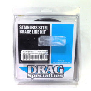 Drag Specialties 80" Stainless Hydraulic Clutch Line Harley FLTRX/S 0661-0018