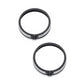 NEW Genuine Harley 4 " Defiance Auxiliary Lamp Trim Rings Machine Cut 61400355