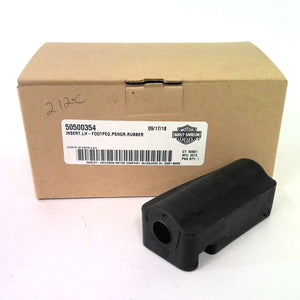 NOS Genuine Harley Touring Left Passenger Footpeg Rubbers 50500354