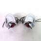 Vintage Chrome Bullet Dual Filament Red Rear Tail Light With Visor Harley