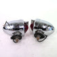 Vintage Chrome Bullet Single Filament Tail Light With Visor Harley