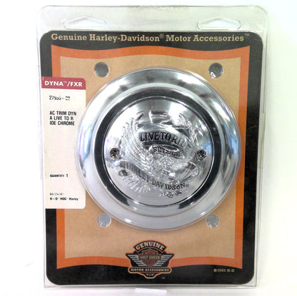 NOS Genuine Harley 2008 Up Dyna Live To Ride Chrome Air Cleaner Trim 27935-08