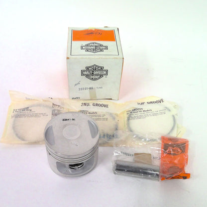 NOS Genuine Harley 1986-2003 XL .005os Piston And Rings Kit 22201-86