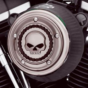 NEW OEM Harley Smokey Chrome Skull Chain Twin Cam Air Cleaner Trim 61400049