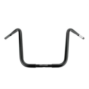 NEW Wild1 14" Ape Hanger Harley 1.25" Chubby TBW Black 1" Clamp Handlebar WO572B